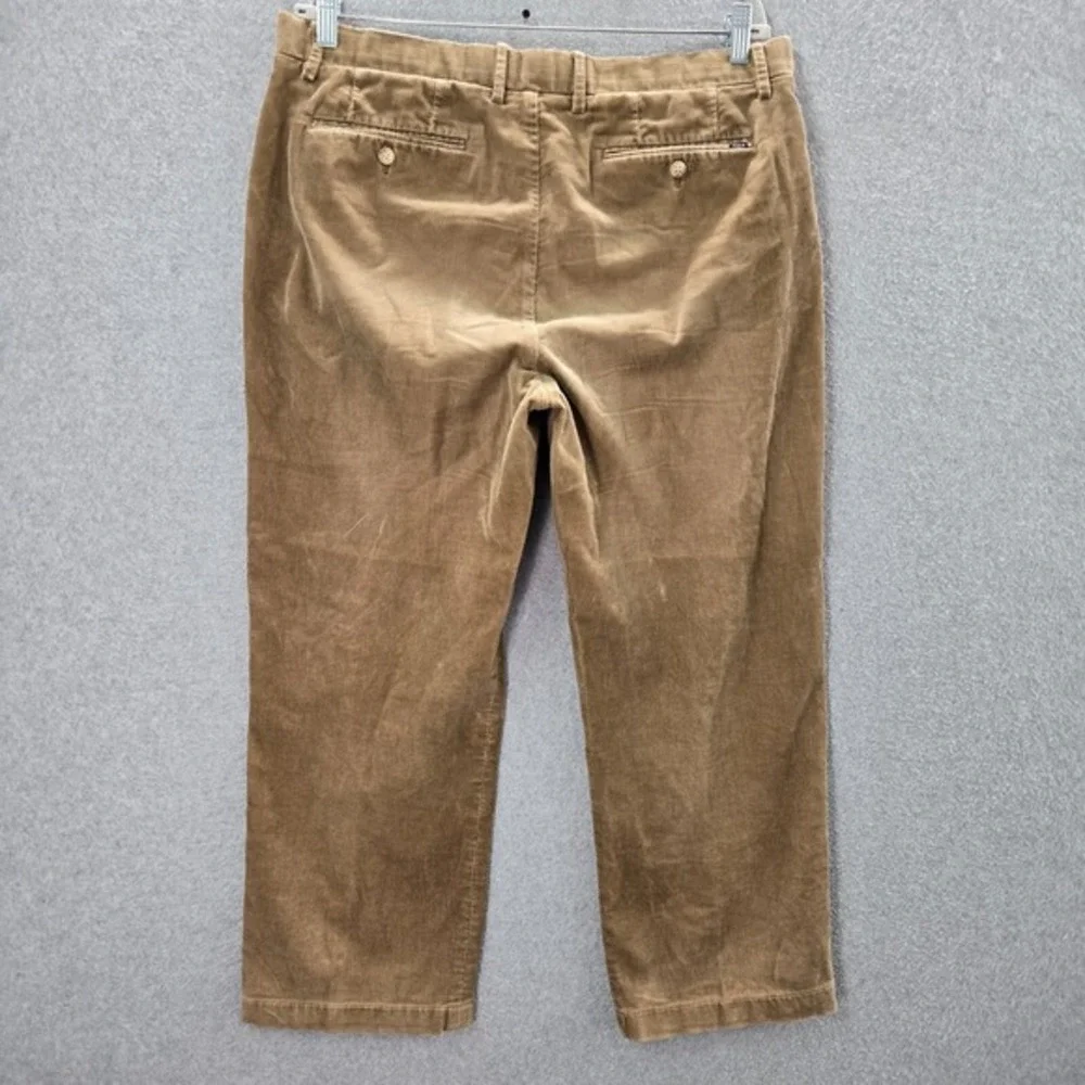 Polo Ralph Lauren Men Pants 36x28 Brown Corduroy Chino Straight‎ Stretch Classic
